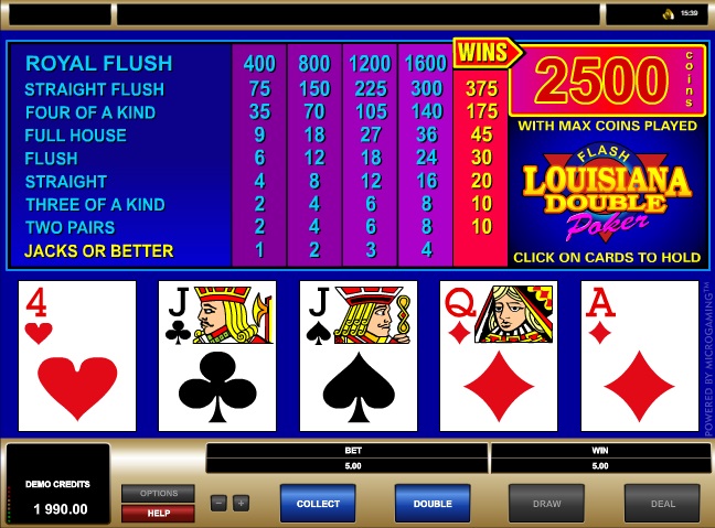 Louisiana Double Flash Poker